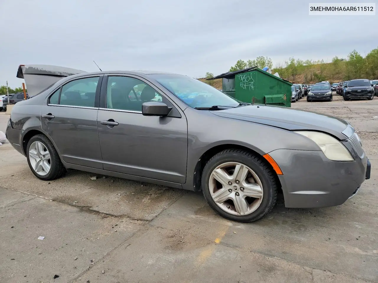 2010 MERCURY MILAN VIN 3MEHM0HA6AR611512 — фото 4