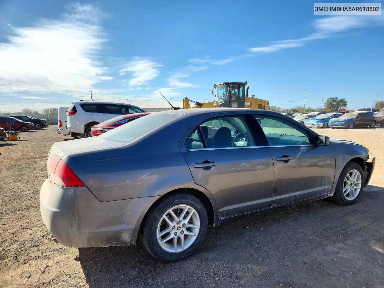 2010 MERCURY MILAN VIN 3MEHM0HA6AR618802 — фото 3