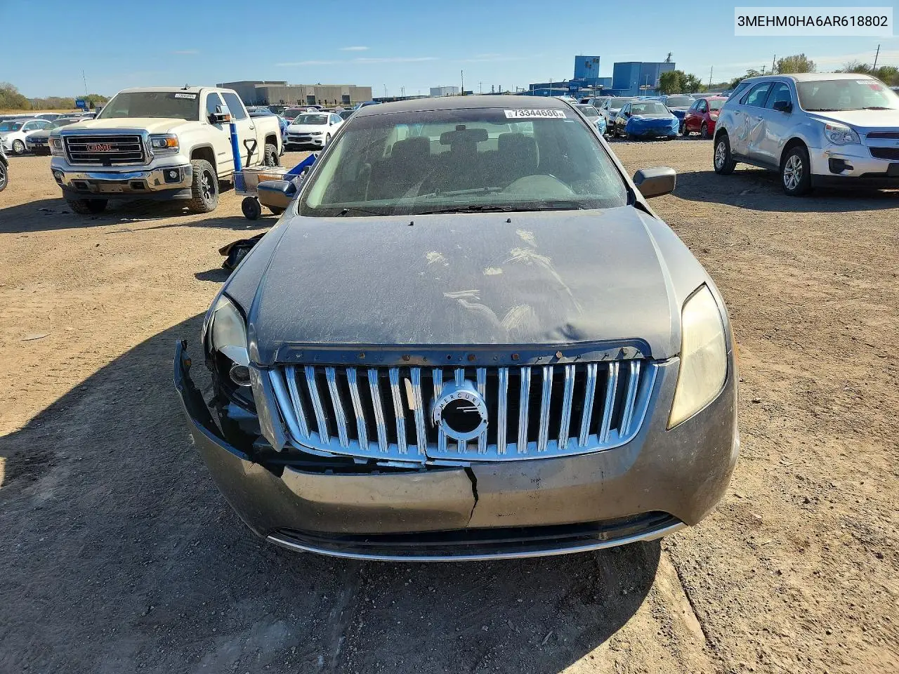 2010 MERCURY MILAN VIN 3MEHM0HA6AR618802 — фото 5
