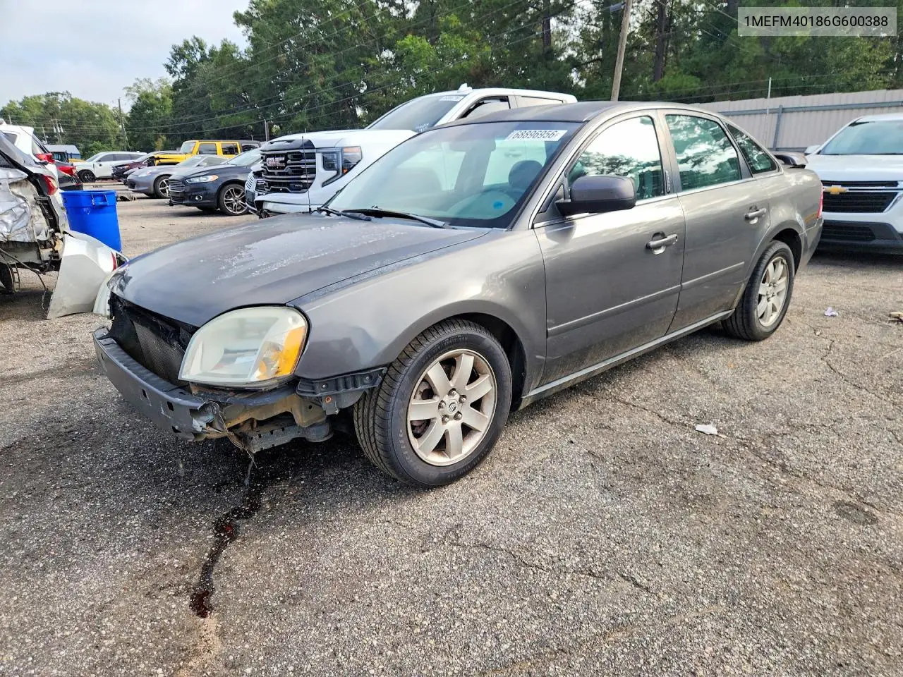 MERCURY MONTEGO 2006, VIN 1MEFM40186G600388