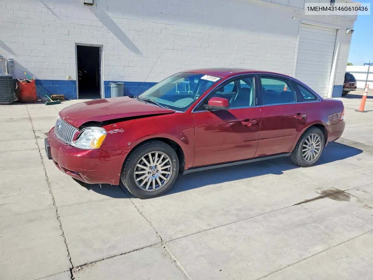 MERCURY MONTEGO 2006, VIN 1MEHM43146G610436
