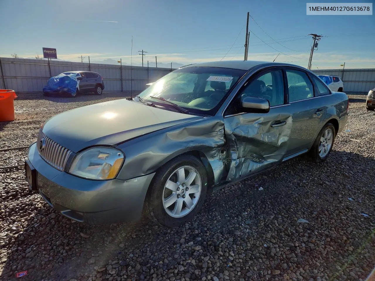 MERCURY MONTEGO 2007, VIN 1MEHM40127G613678