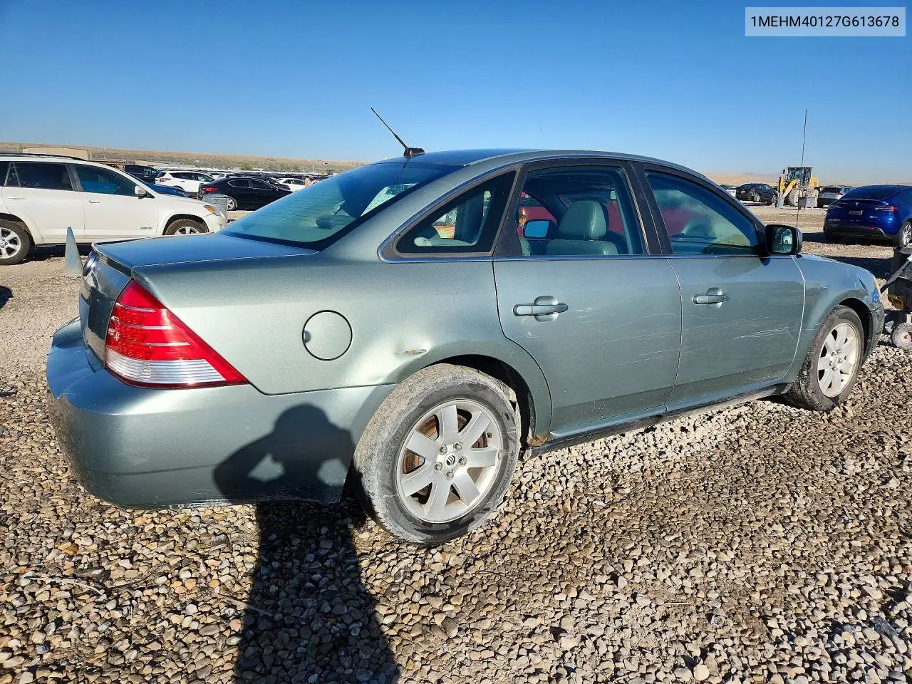 2007 MERCURY MONTEGO VIN 1MEHM40127G613678 — фото 3