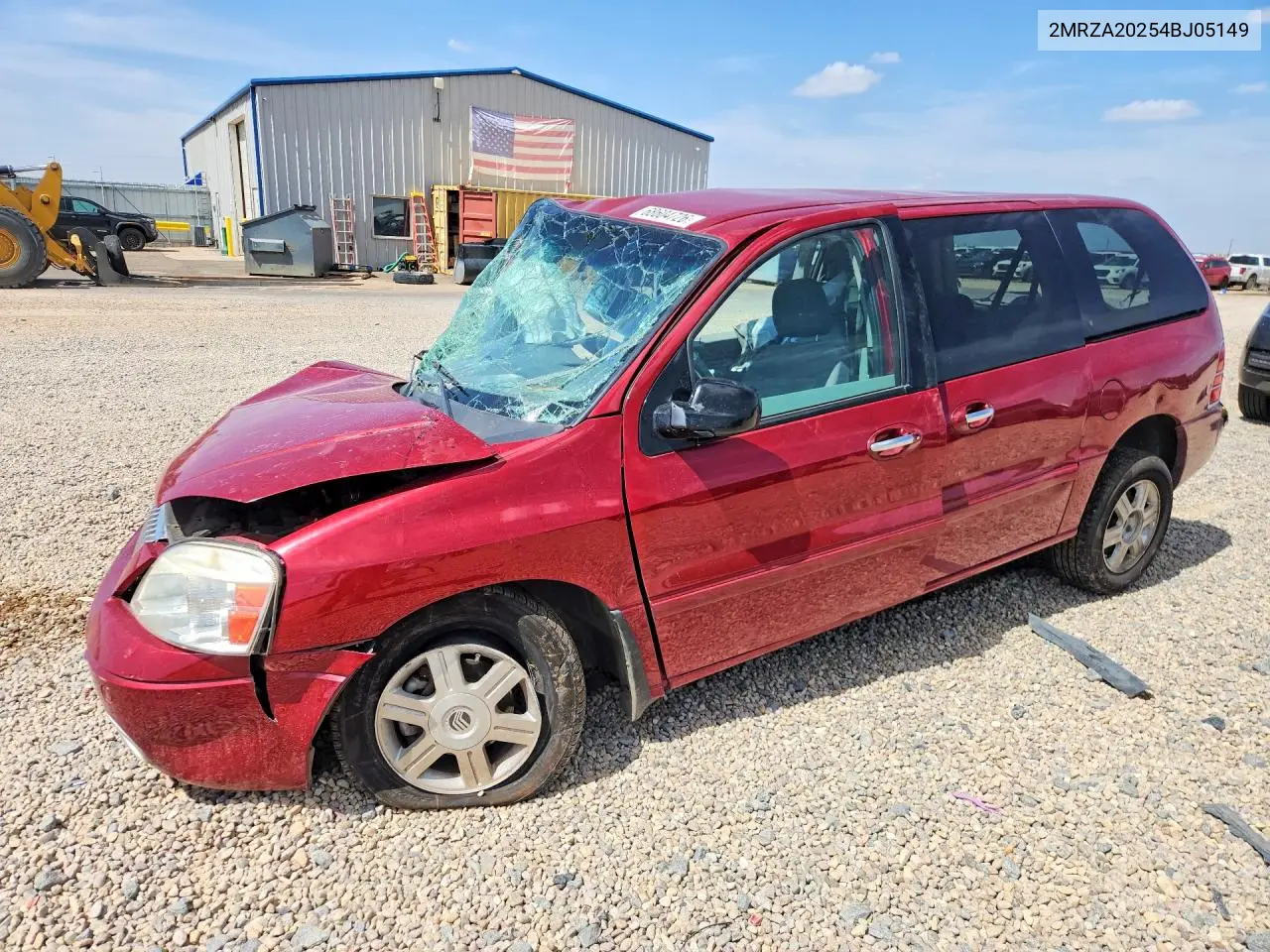 MERCURY MONTEREY 2004, VIN 2MRZA20254BJ05149