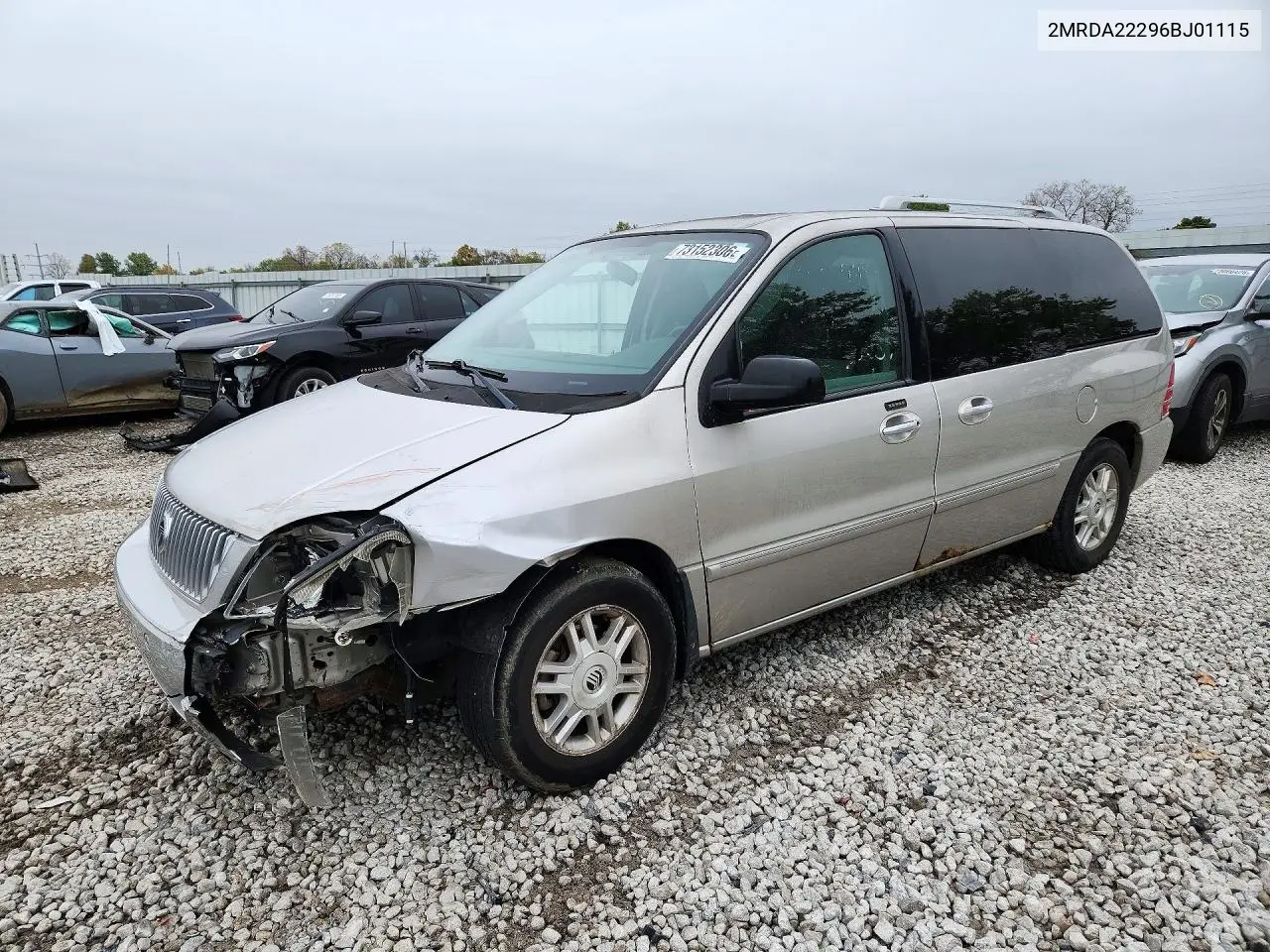 MERCURY MONTEREY 2006, VIN 2MRDA22296BJ01115