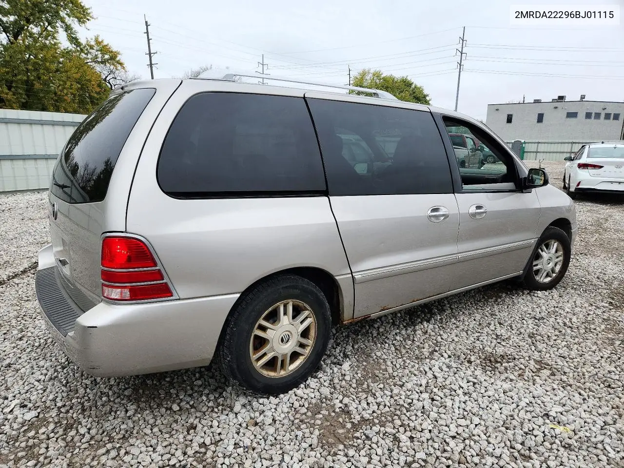 2006 MERCURY MONTEREY VIN 2MRDA22296BJ01115 — фото 3