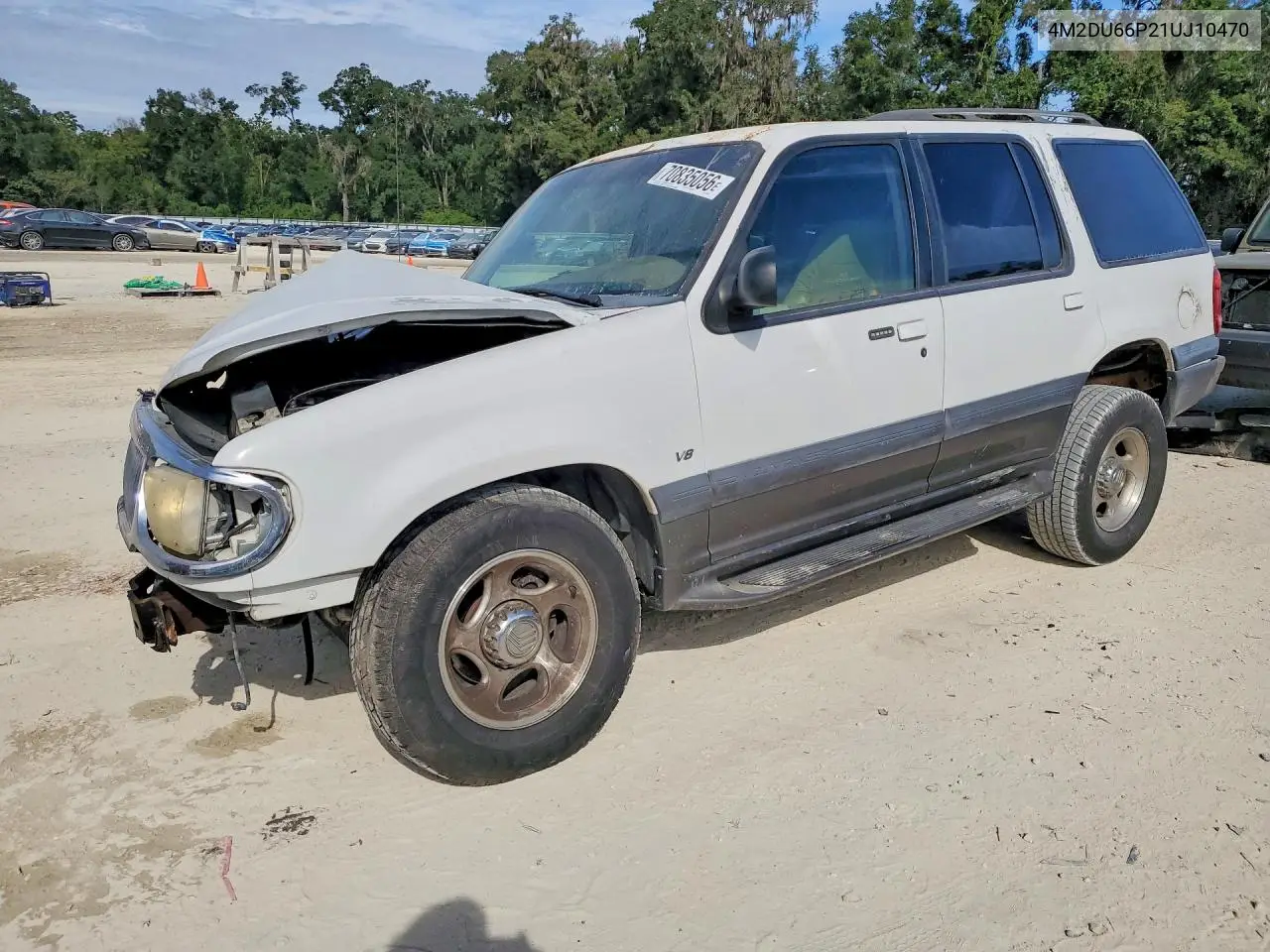 MERCURY MOUNTAINEER 2001, VIN 4M2DU66P21UJ10470
