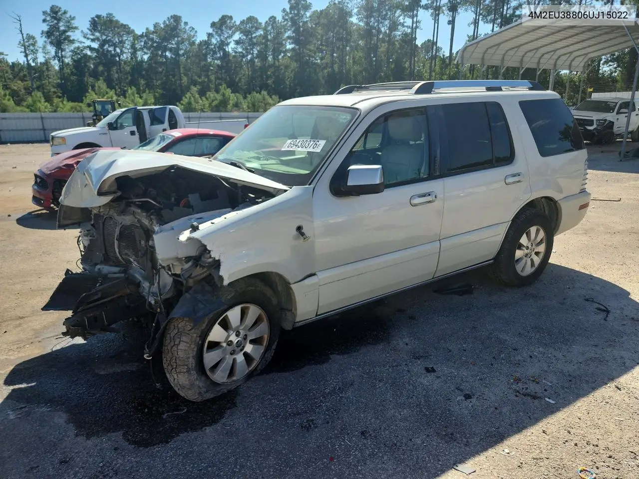 MERCURY MOUNTAINEER 2006, VIN 4M2EU38806UJ15022