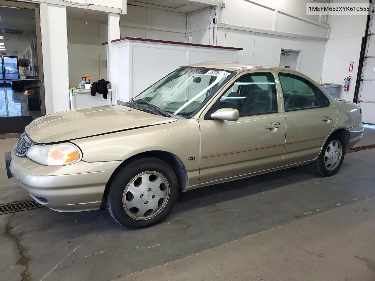 MERCURY MYSTIQUE 2000, VIN 1MEFM653XYK610555