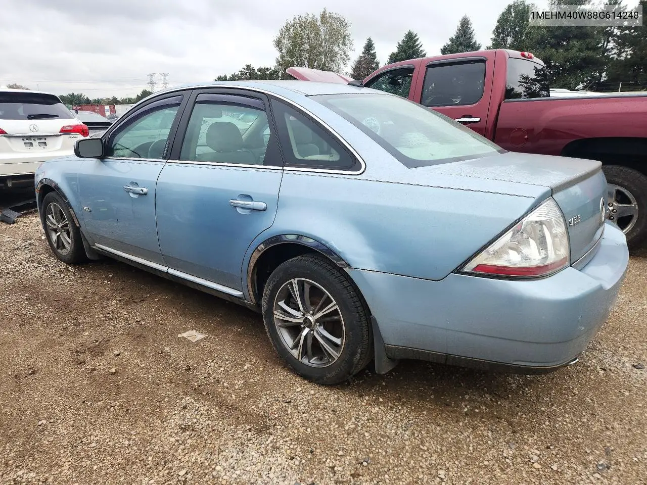 2008 MERCURY SABLE VIN 1MEHM40W88G614248 — фото 2