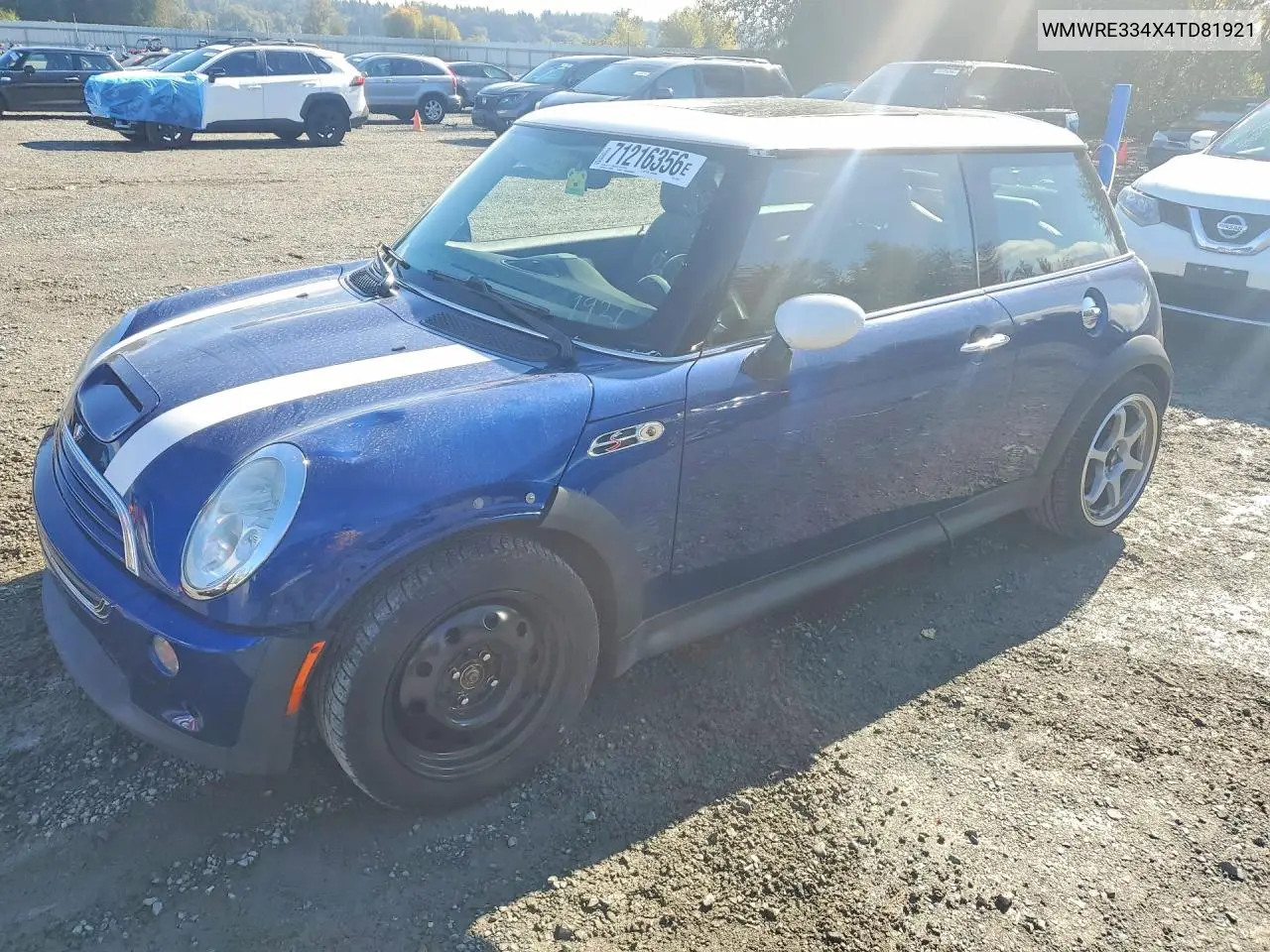 MINI COOPER 2004, VIN WMWRE334X4TD81921