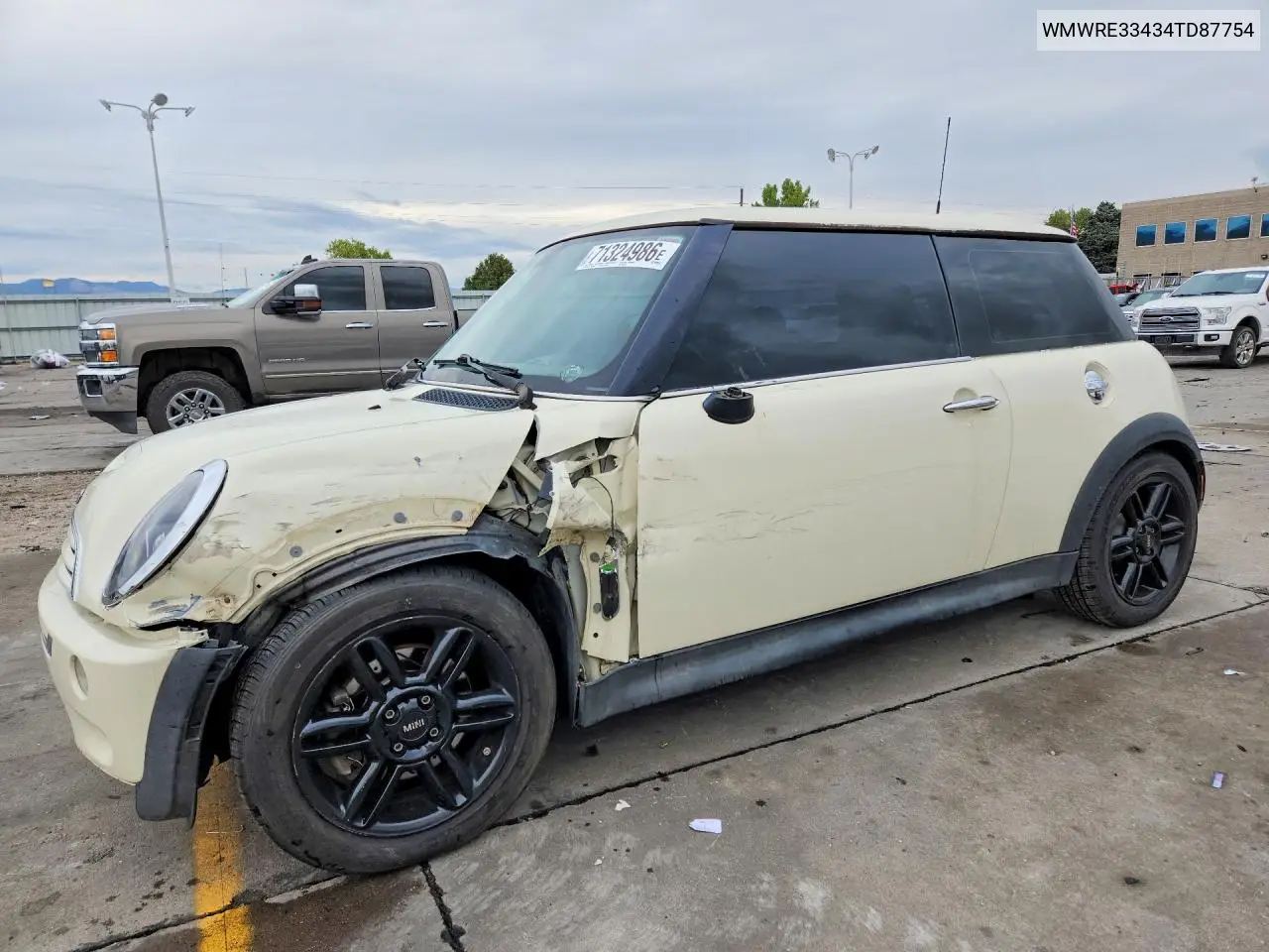MINI COOPER 2004, VIN WMWRE33434TD87754