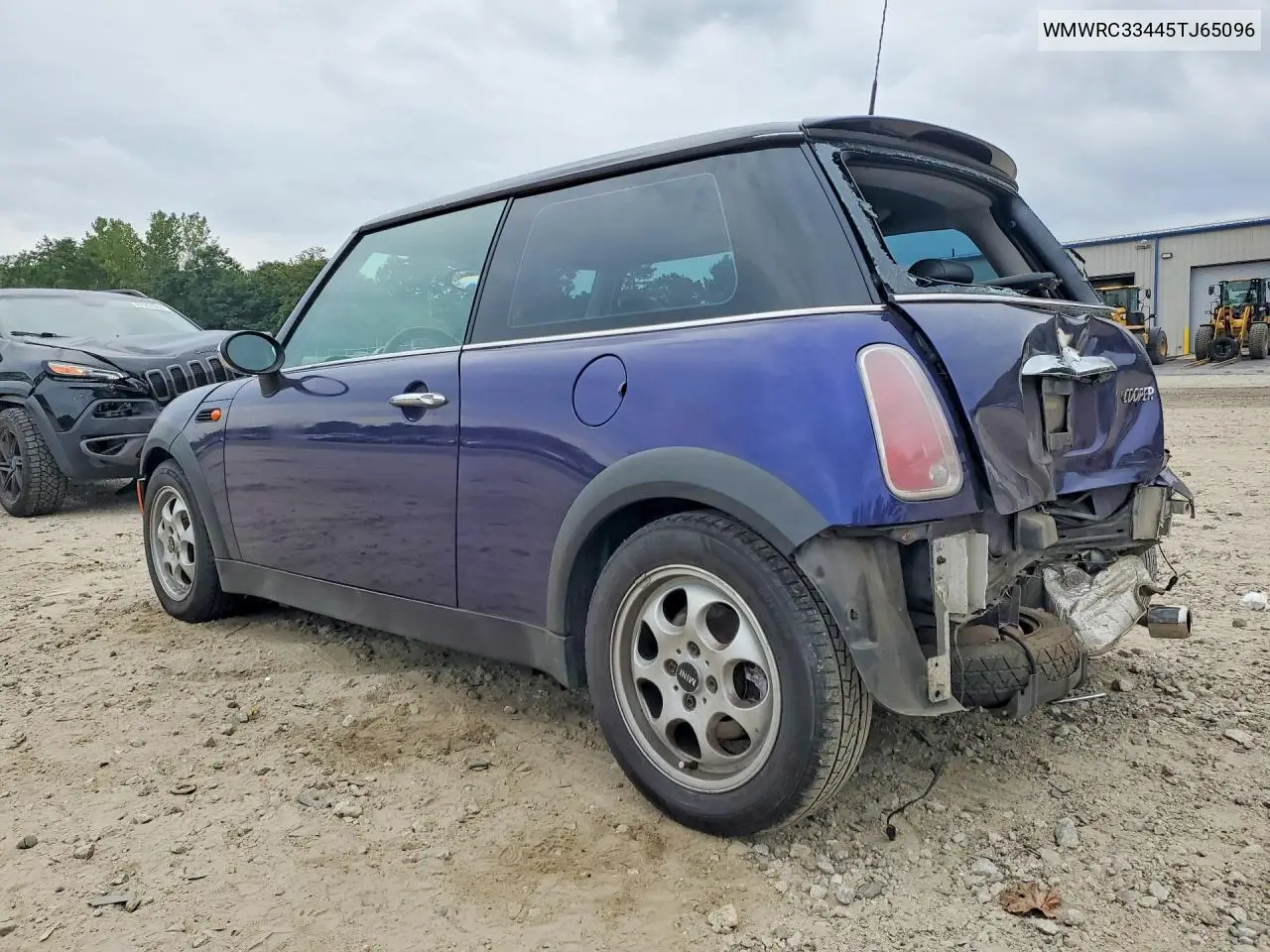 2005 MINI COOPER VIN WMWRC33445TJ65096 — фото 2