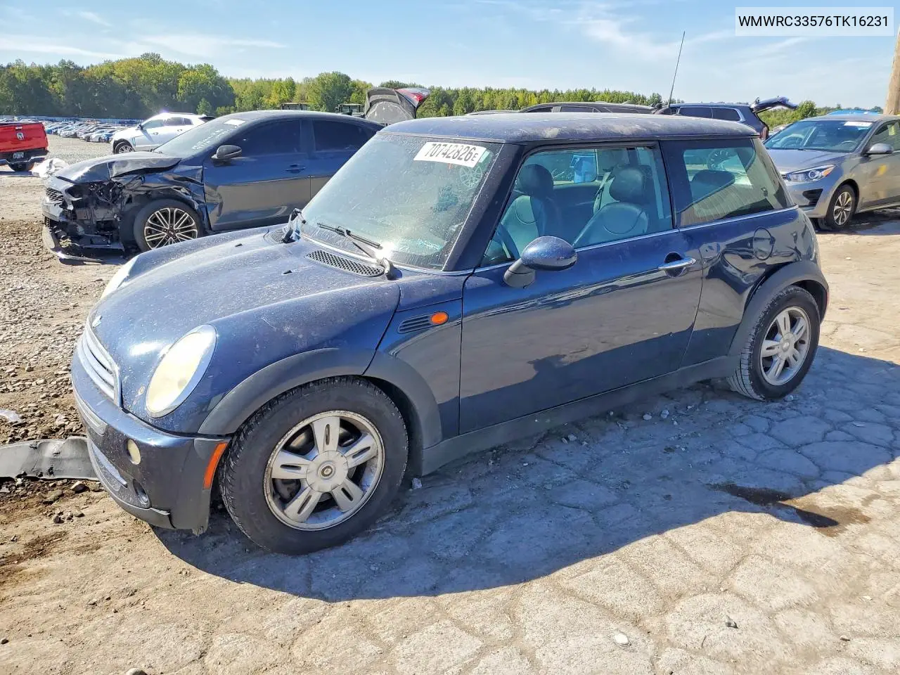 MINI COOPER 2006, VIN WMWRC33576TK16231