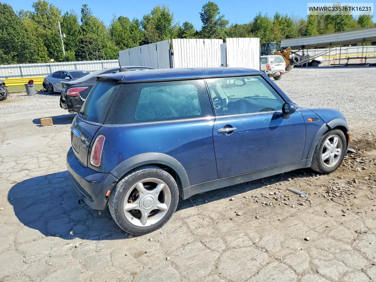 2006 MINI COOPER VIN WMWRC33576TK16231 — фото 3