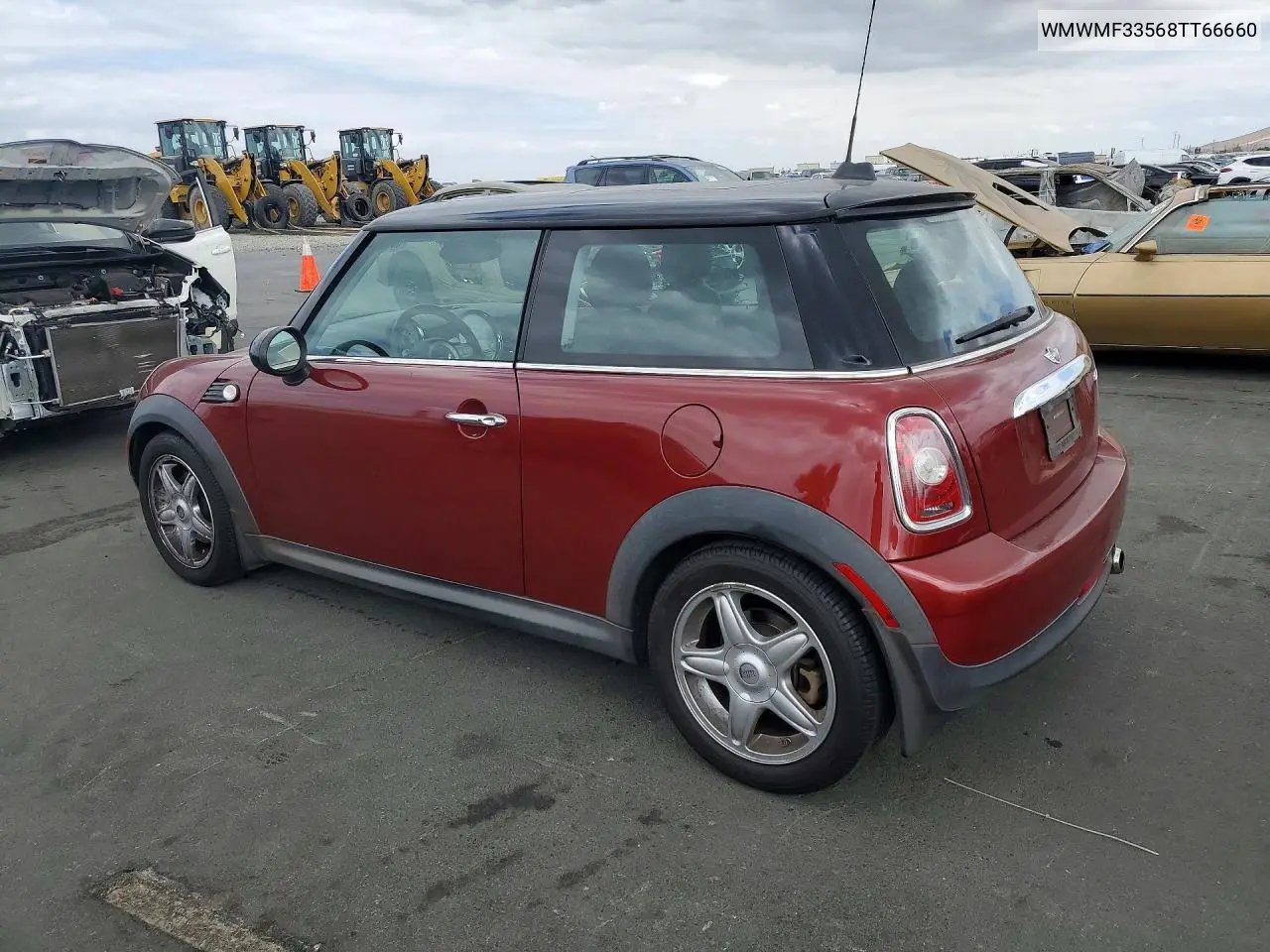 2008 MINI COOPER VIN WMWMF33568TT66660 — фото 2