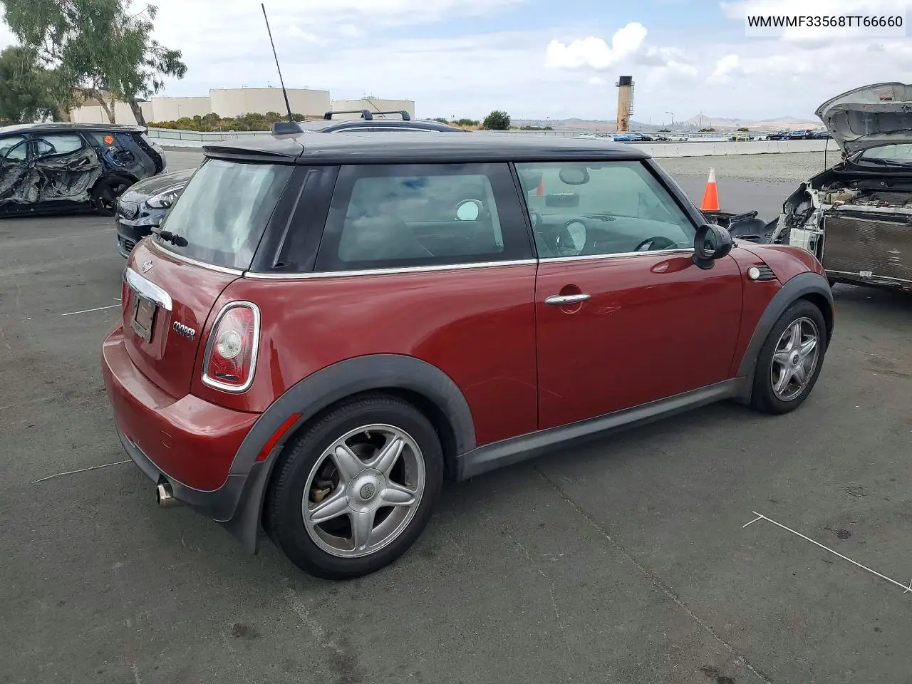 2008 MINI COOPER VIN WMWMF33568TT66660 — фото 3