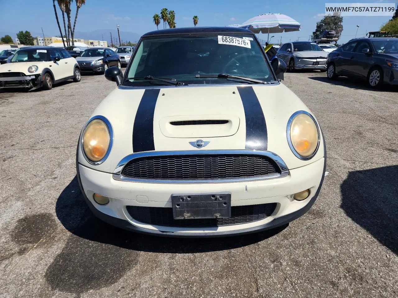 2010 MINI COOPER VIN WMWMF7C57ATZ71199 — фото 5