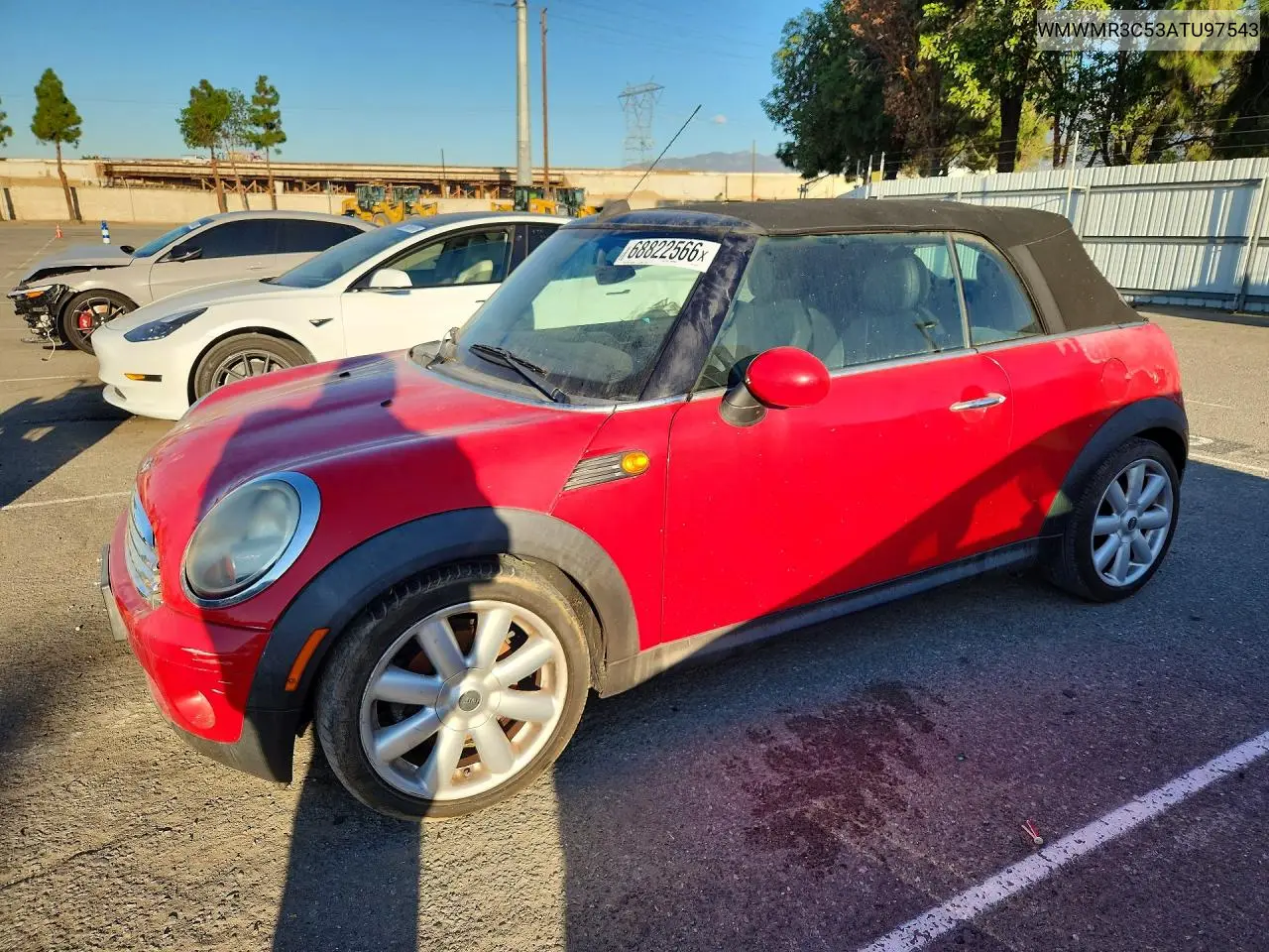MINI COOPER 2010, VIN WMWMR3C53ATU97543