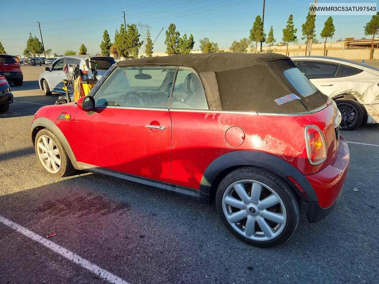 2010 MINI COOPER VIN WMWMR3C53ATU97543 — фото 2