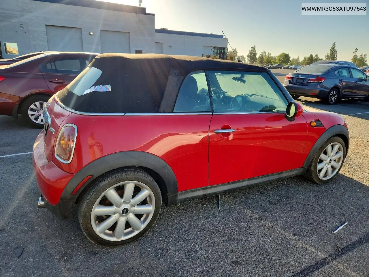 2010 MINI COOPER VIN WMWMR3C53ATU97543 — фото 3