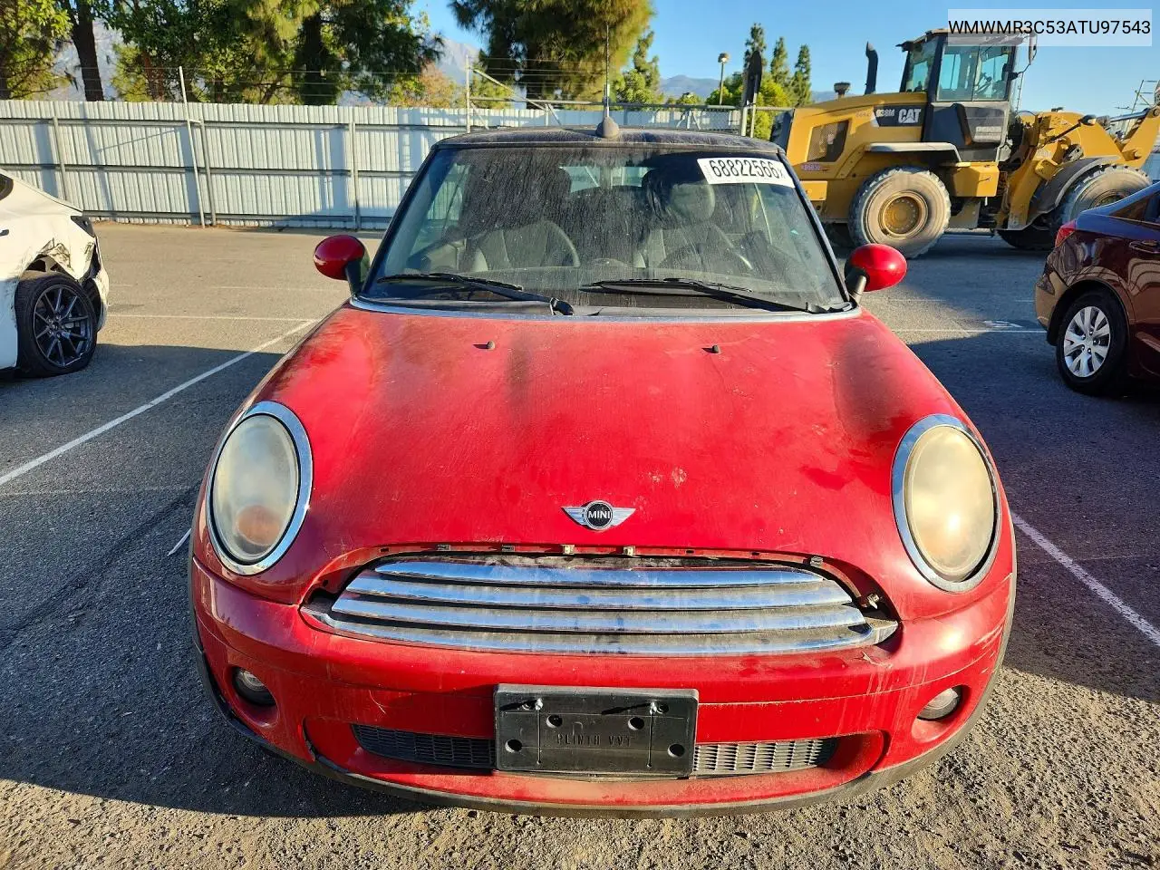 2010 MINI COOPER VIN WMWMR3C53ATU97543 — фото 5