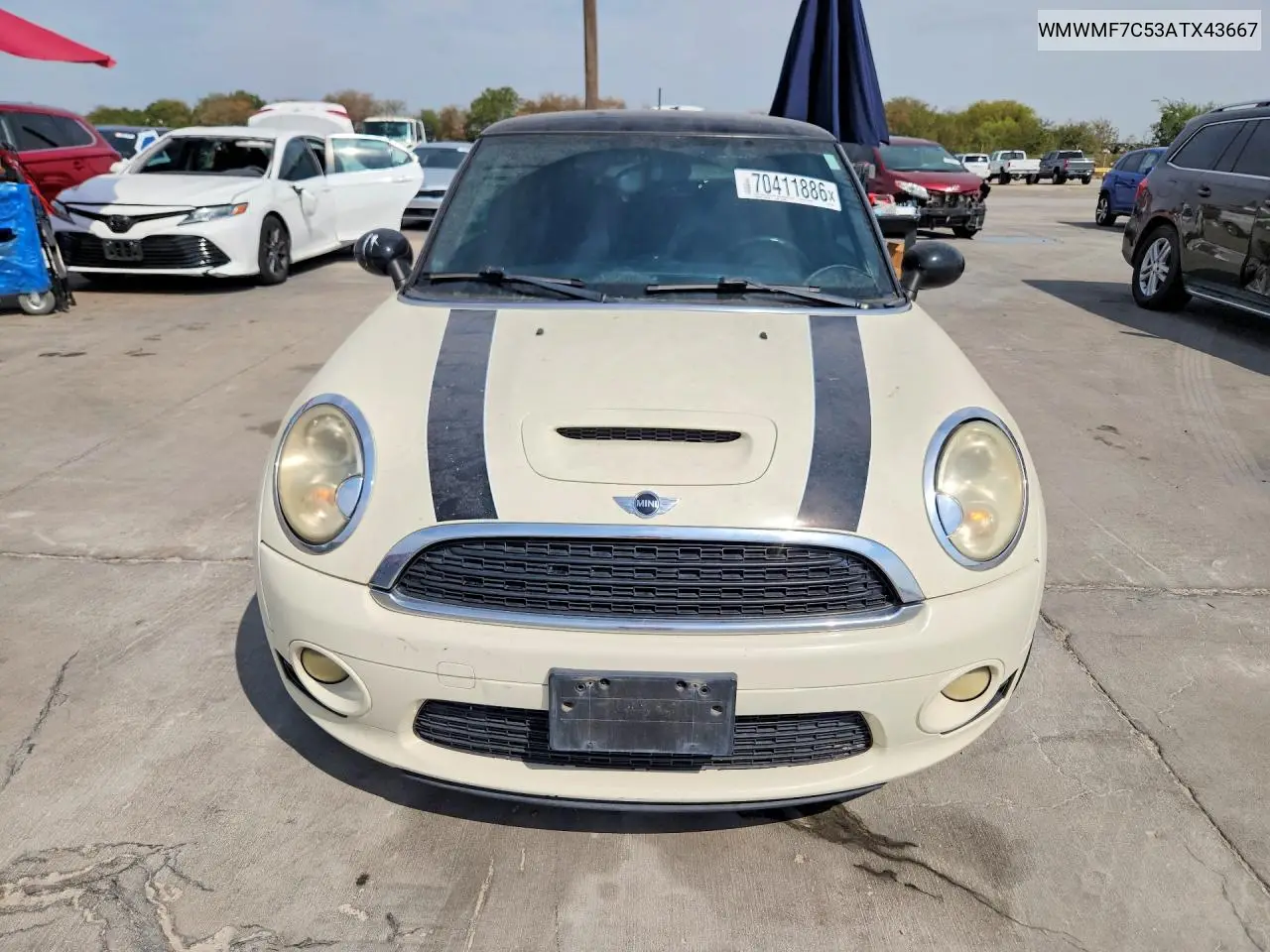 2010 MINI COOPER VIN WMWMF7C53ATX43667 — фото 5