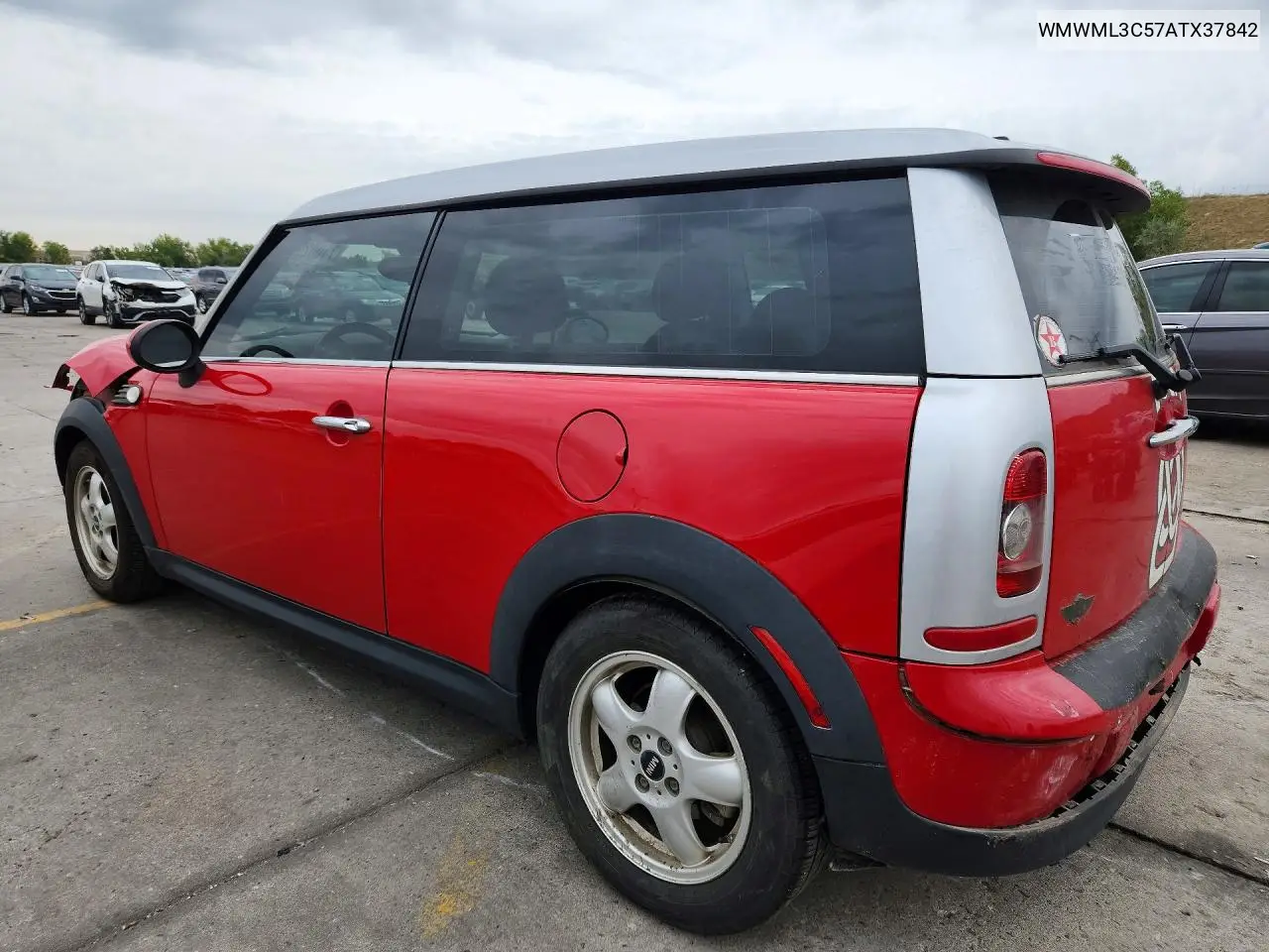 2010 MINI COOPER VIN WMWML3C57ATX37842 — фото 2