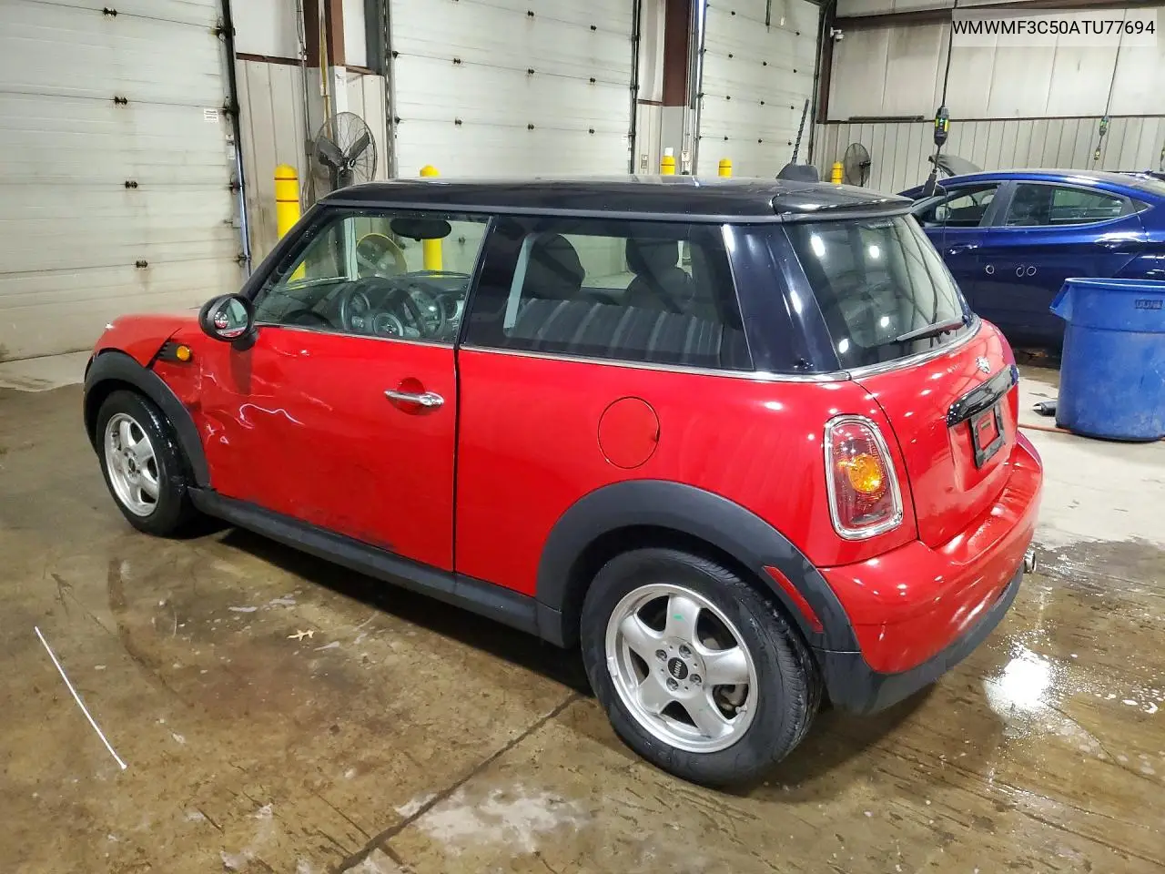 2010 MINI COOPER VIN WMWMF3C50ATU77694 — фото 2