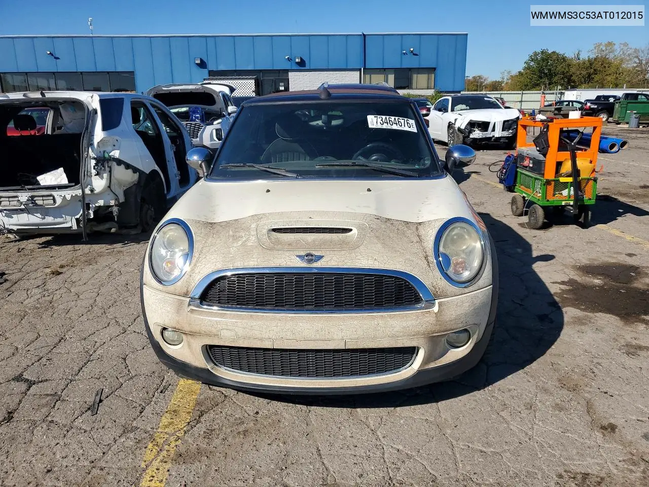2010 MINI COOPER VIN WMWMS3C53AT012015 — фото 5