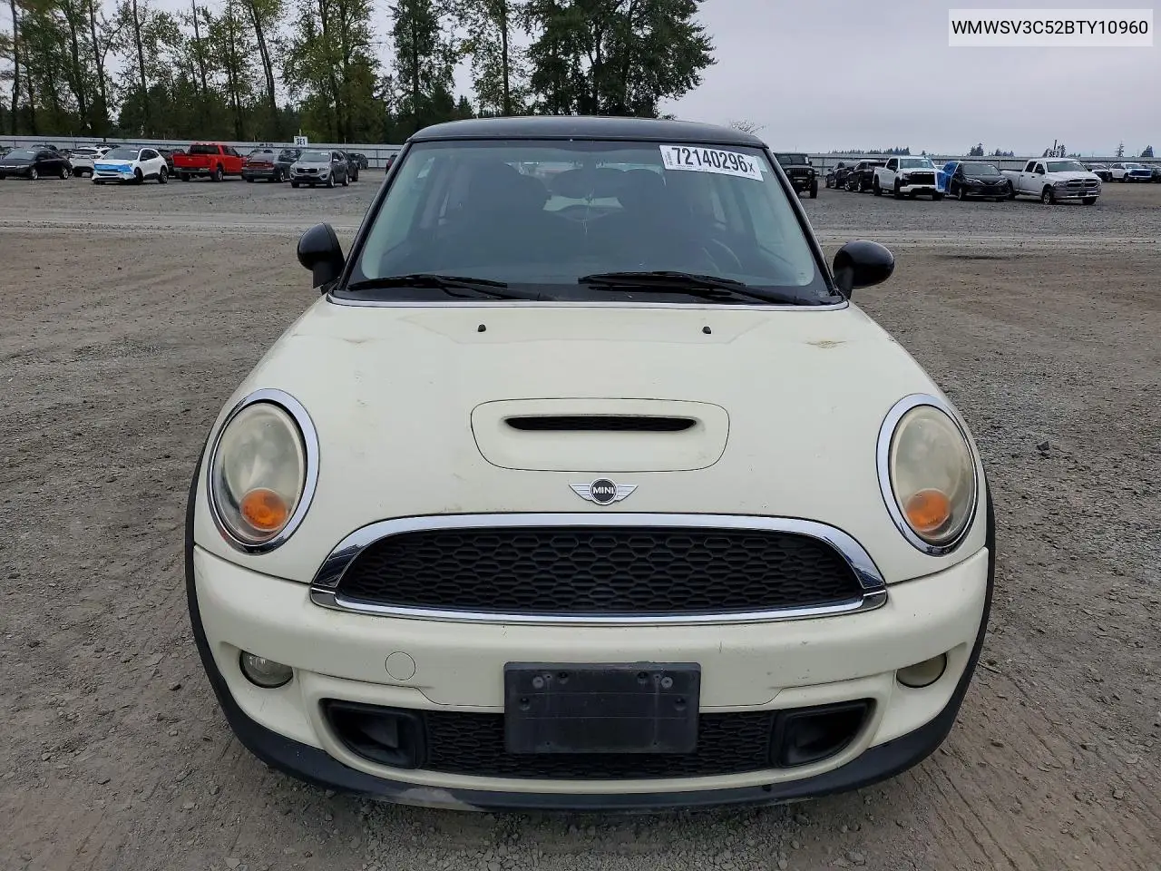 2011 MINI COOPER VIN WMWSV3C52BTY10960 — фото 5