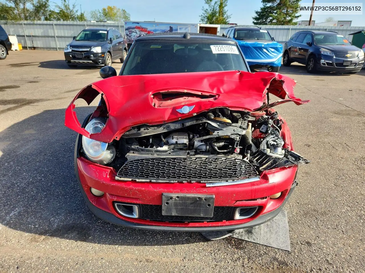 2011 MINI COOPER VIN WMWZP3C56BT296152 — фото 5