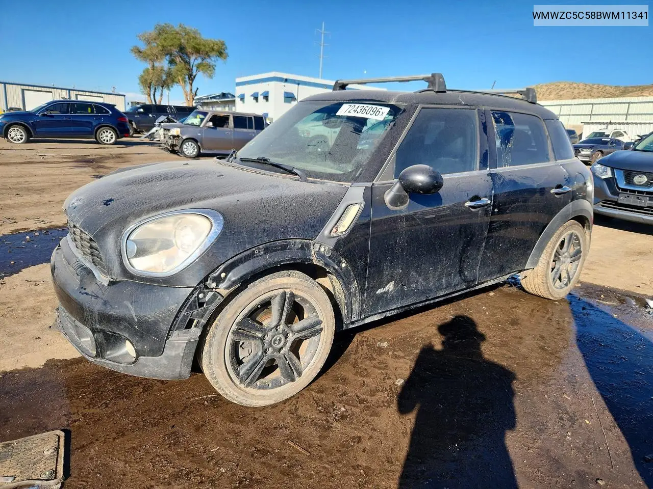 MINI COOPER 2011, VIN WMWZC5C58BWM11341