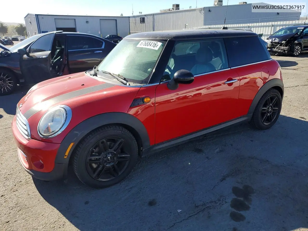 MINI COOPER 2012, VIN WMWSU3C53CT367917
