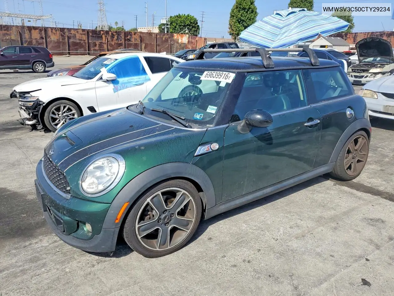 MINI COOPER 2012, VIN WMWSV3C50CTY29234