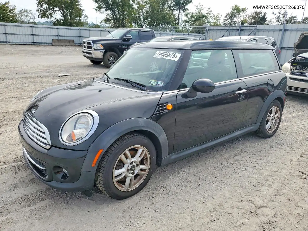 MINI COOPER 2012, VIN WMWZF3C52CT268076