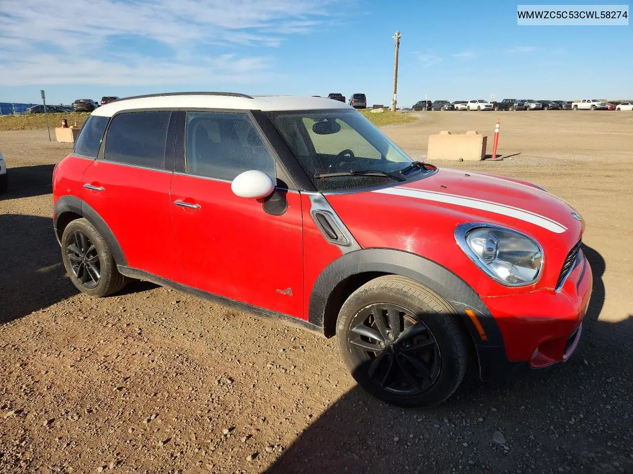 2012 MINI COOPER VIN WMWZC5C53CWL58274 — фото 4
