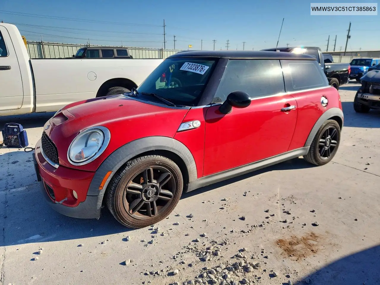 MINI COOPER 2012, VIN WMWSV3C51CT385863