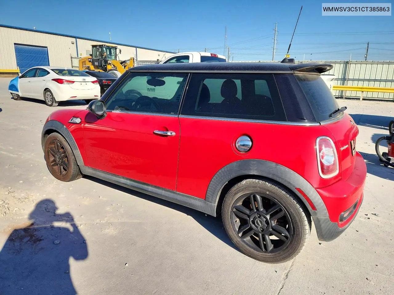 2012 MINI COOPER VIN WMWSV3C51CT385863 — фото 2
