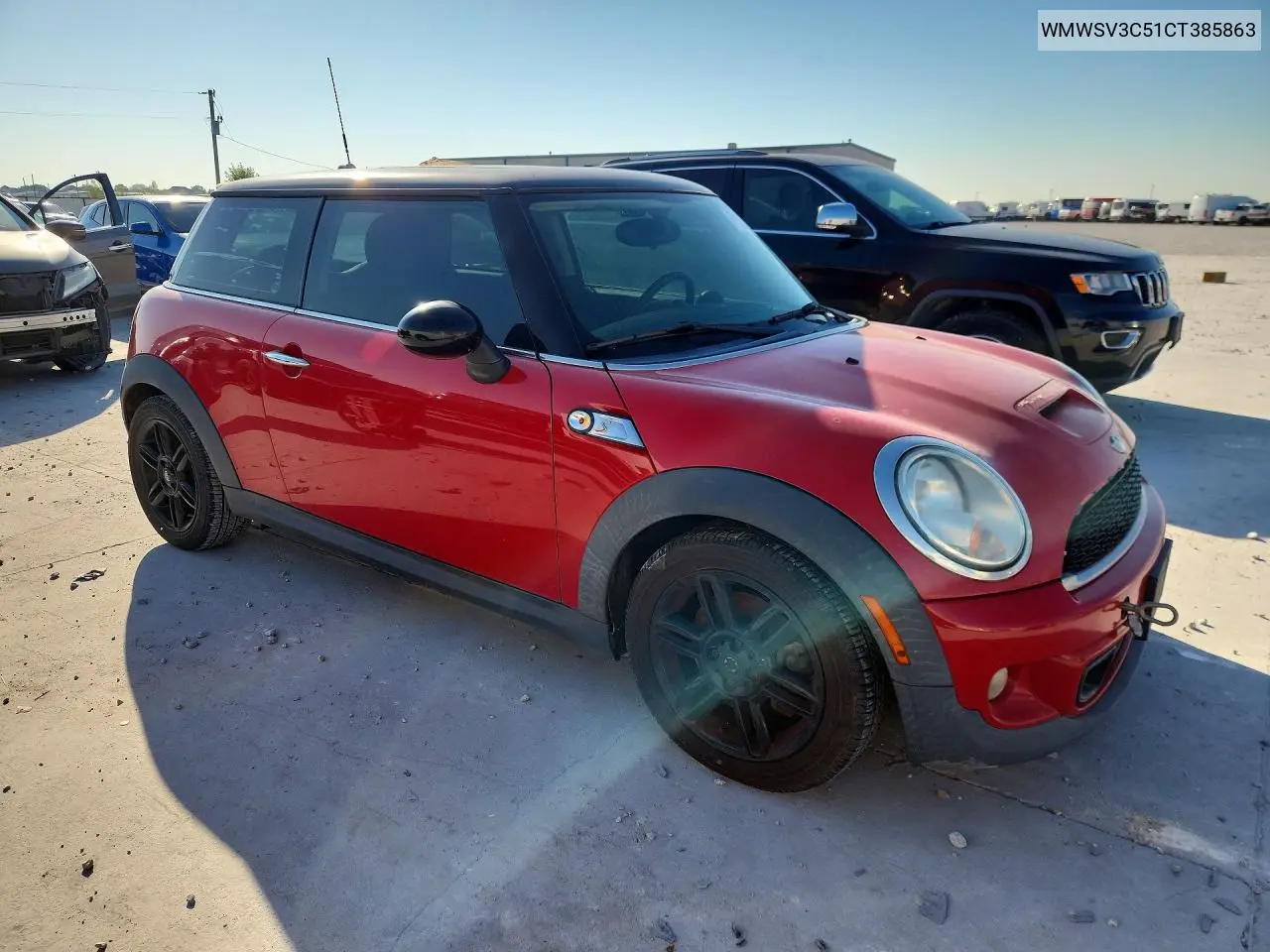 2012 MINI COOPER VIN WMWSV3C51CT385863 — фото 4