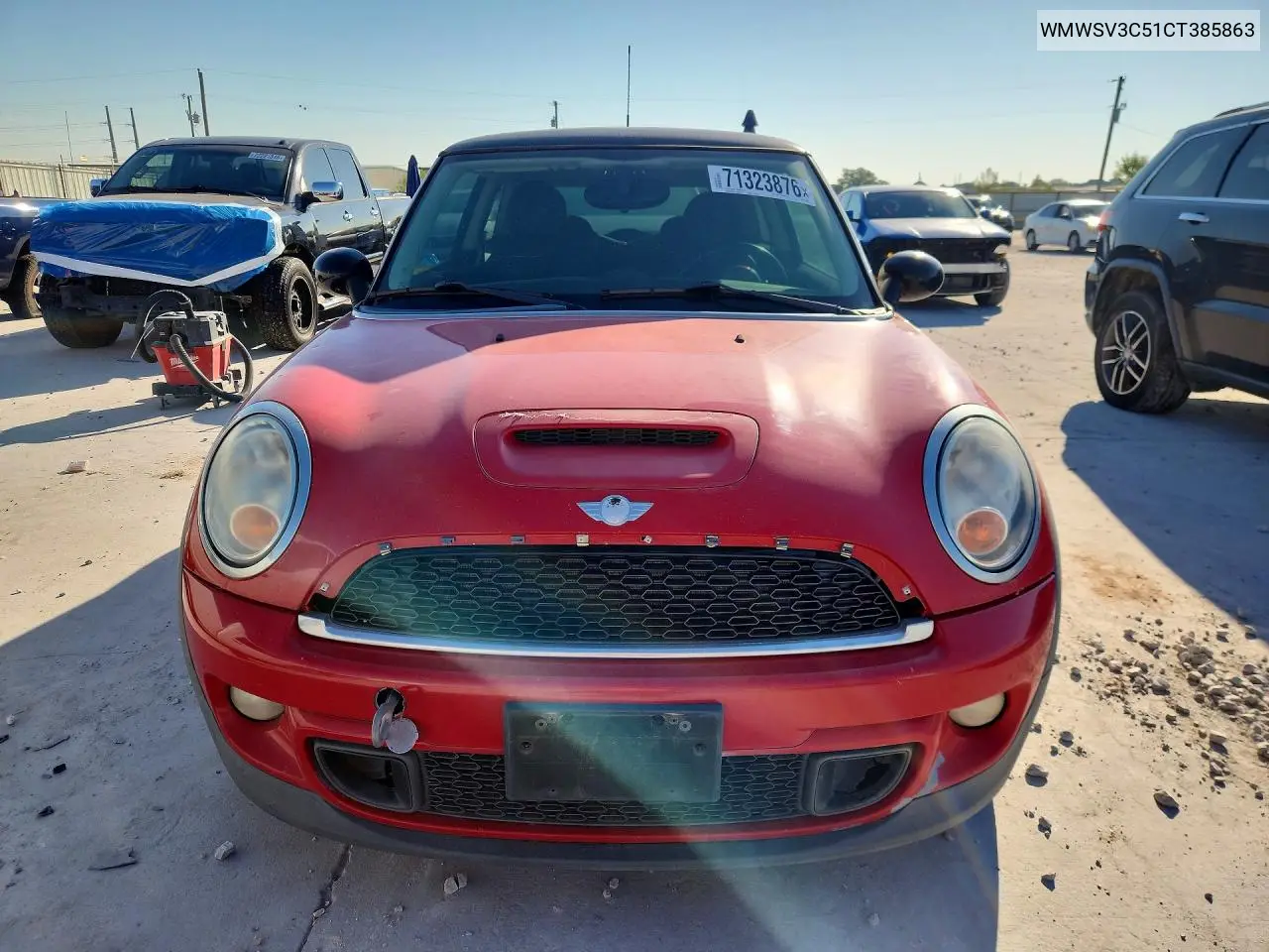 2012 MINI COOPER VIN WMWSV3C51CT385863 — фото 5