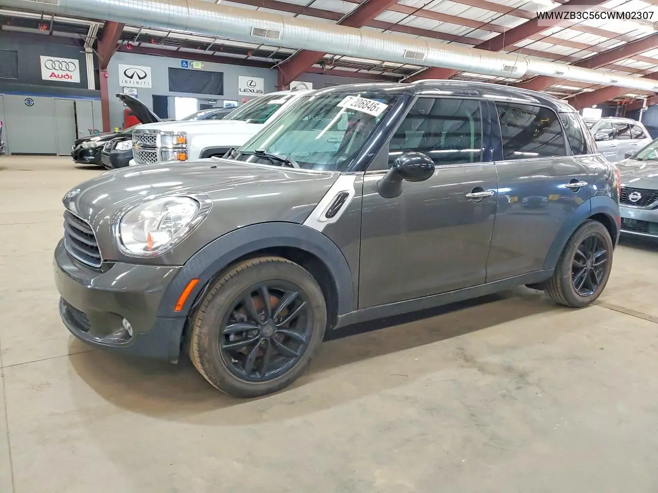 MINI COOPER 2012, VIN WMWZB3C56CWM02307