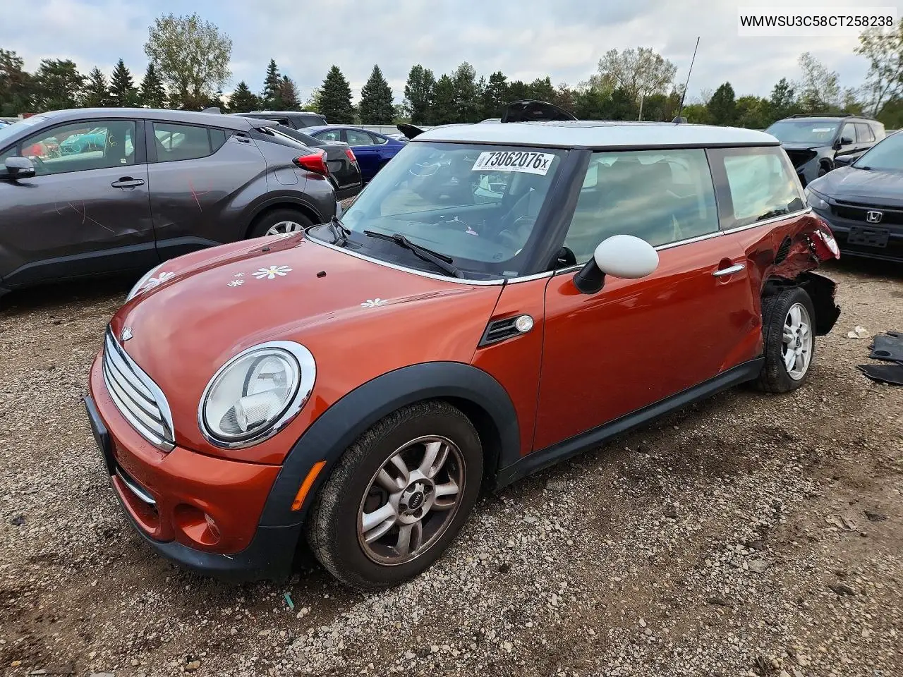 MINI COOPER 2012, VIN WMWSU3C58CT258238
