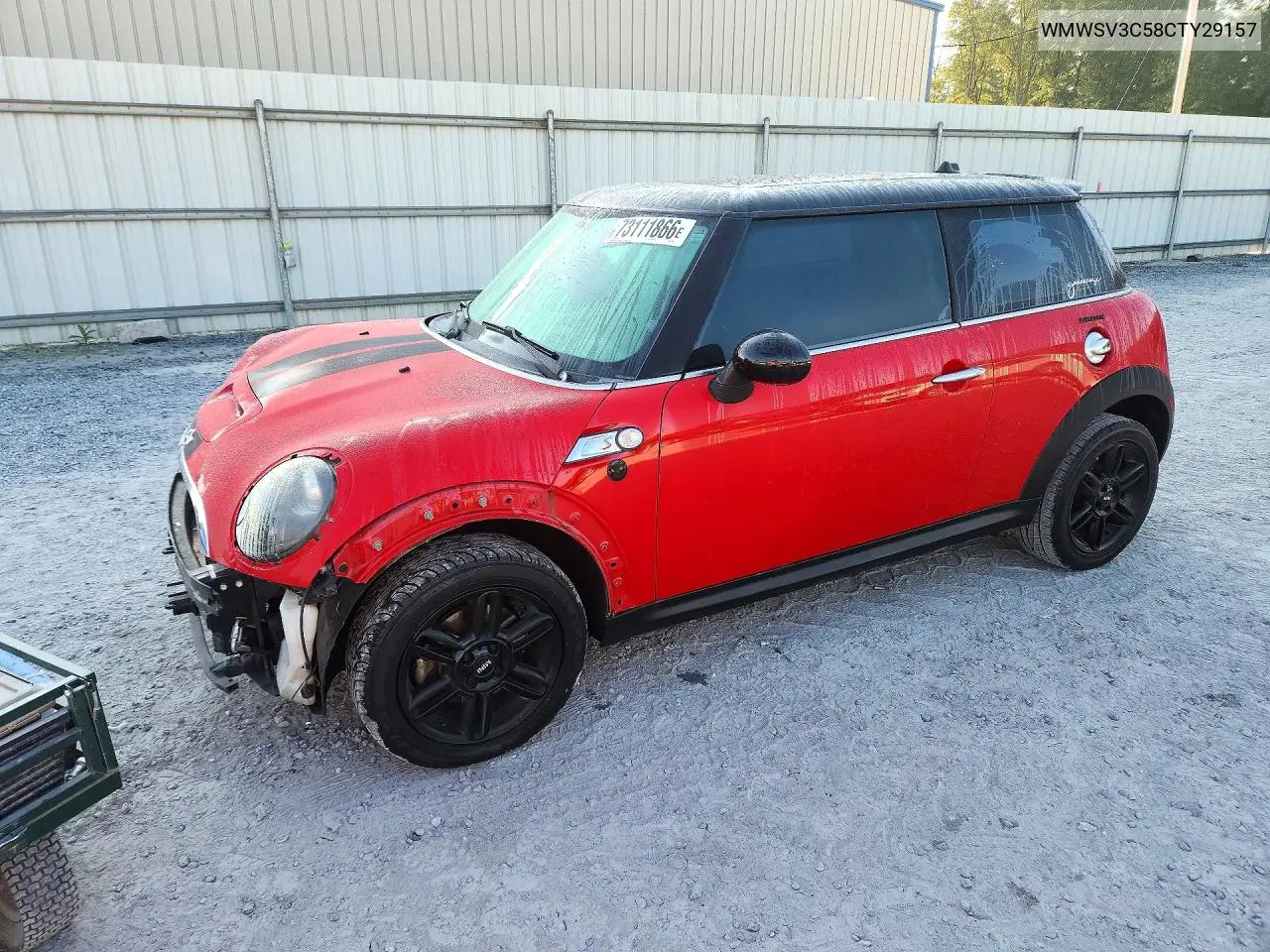 MINI COOPER 2012, VIN WMWSV3C58CTY29157