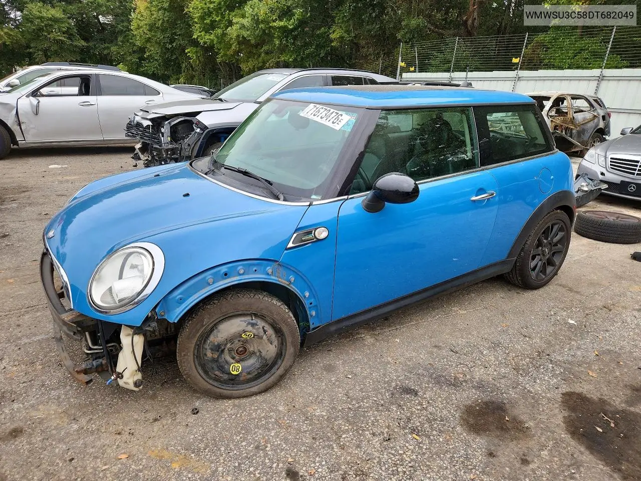 MINI COOPER 2013, VIN WMWSU3C58DT682049