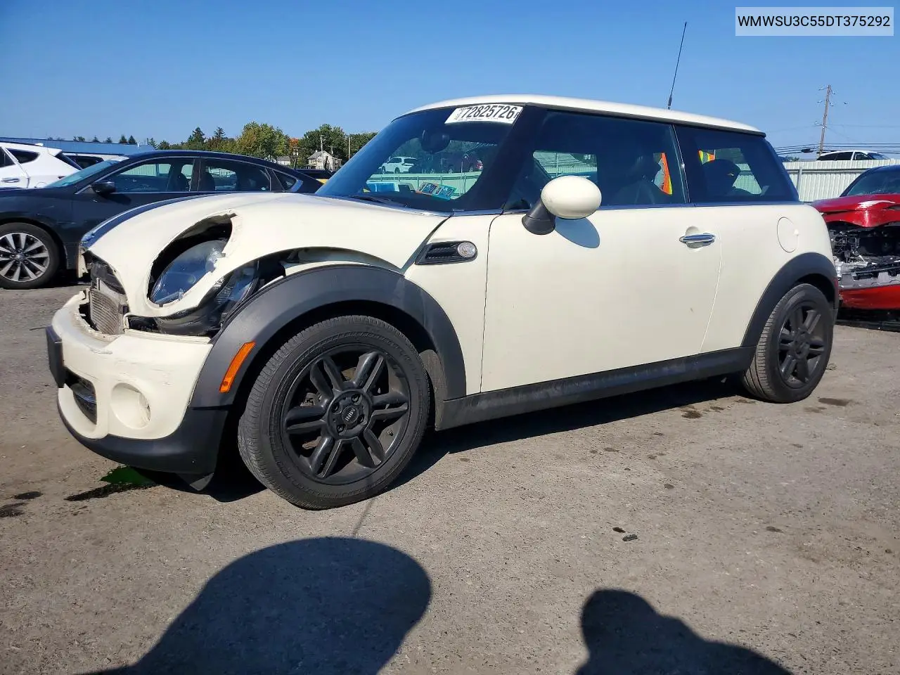 MINI COOPER 2013, VIN WMWSU3C55DT375292