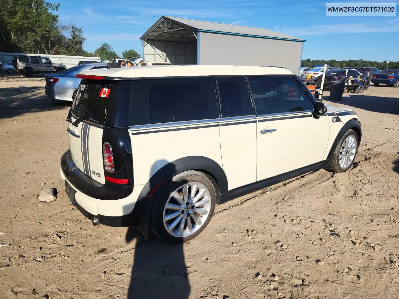 2013 MINI COOPER VIN WMWZF3C57DT571002 — фото 3