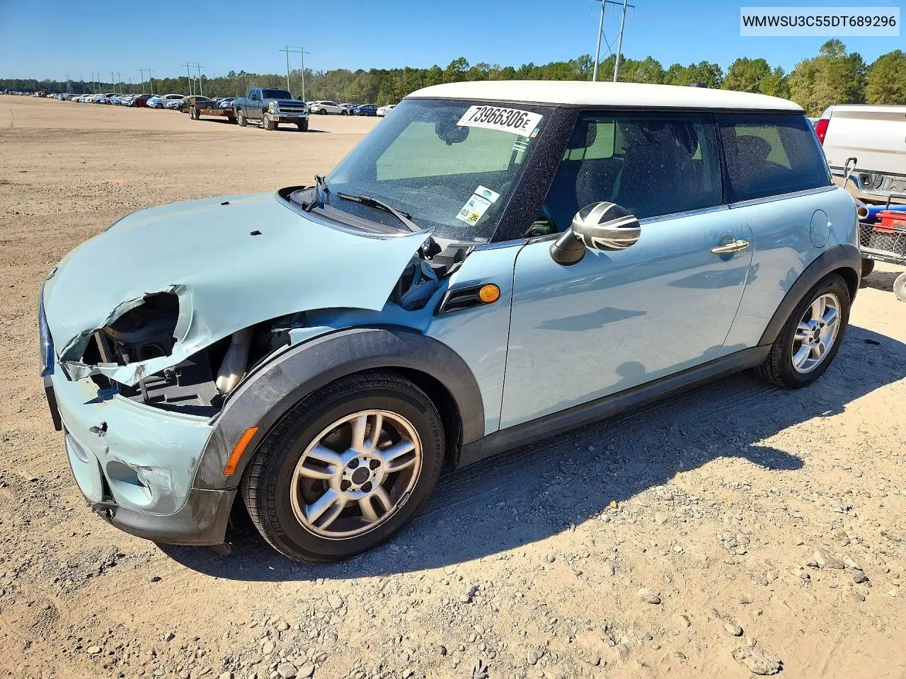 MINI COOPER 2013, VIN WMWSU3C55DT689296
