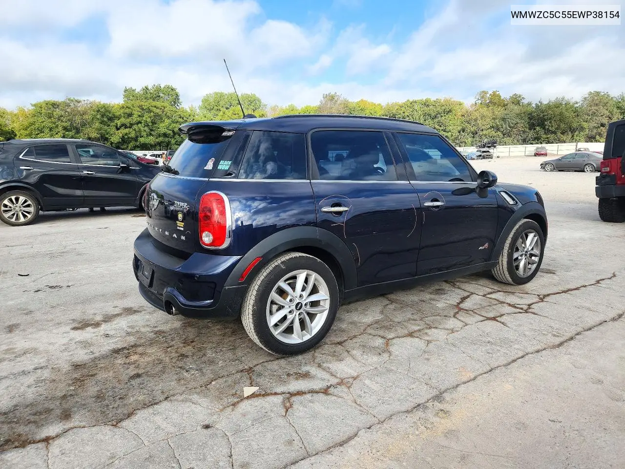 2014 MINI COOPER VIN WMWZC5C55EWP38154 — фото 3