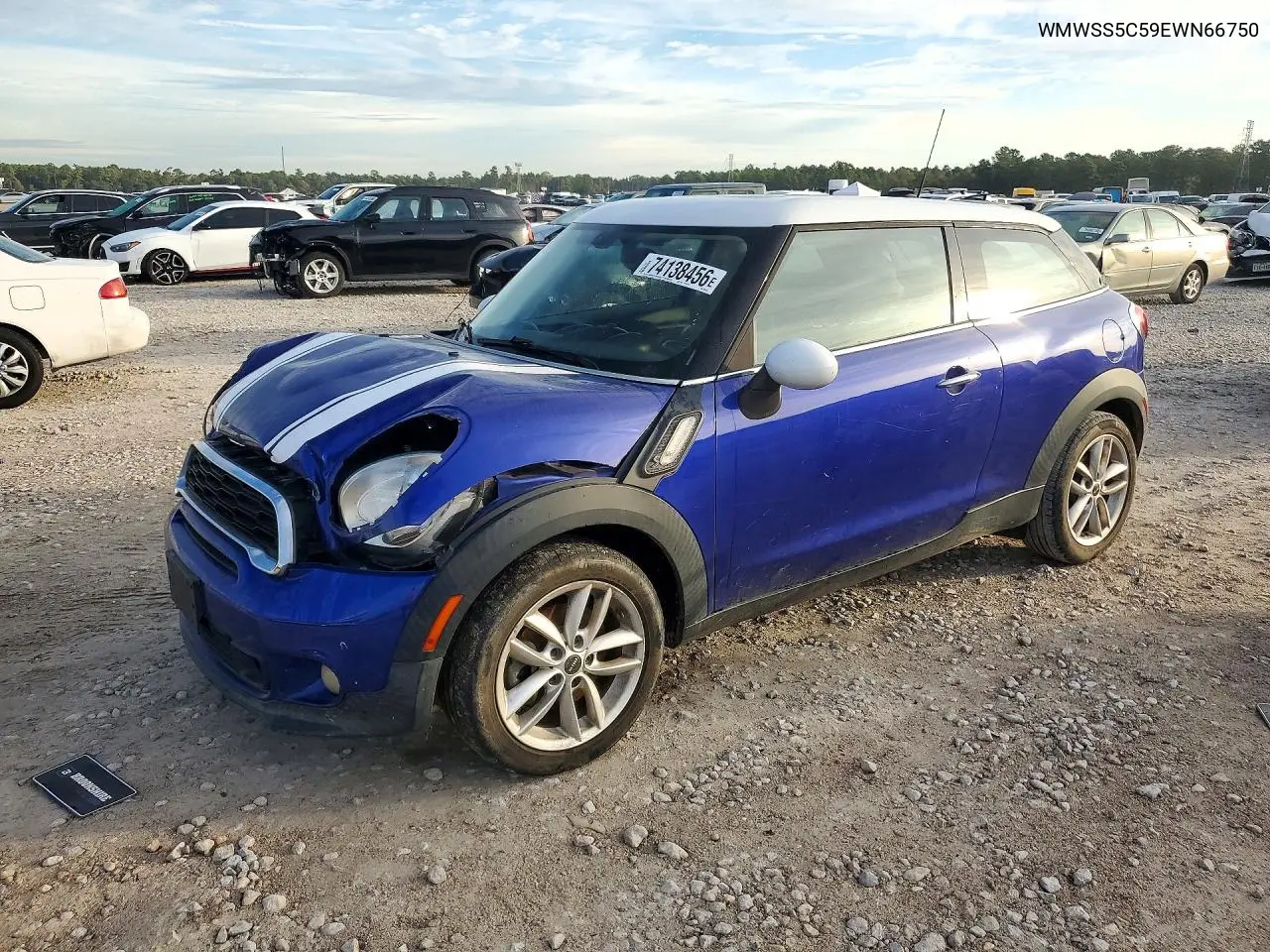 MINI COOPER 2014, VIN WMWSS5C59EWN66750